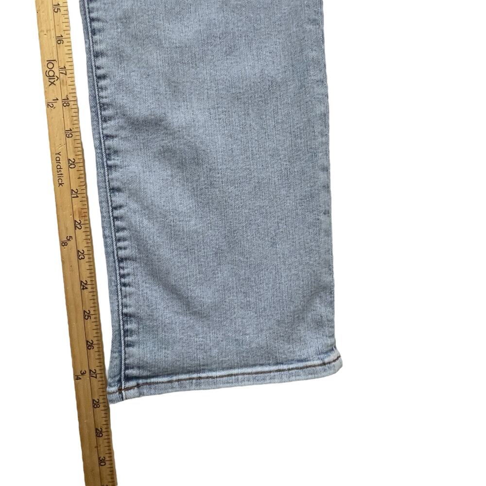 Frame Le Sleek Straight Jeans Size 29 Light Wash High Rise Stretch Denim - Picture 9 of 10